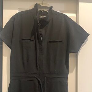 Black Jumpsuit scrub -mandala